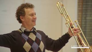 Vienna Philharmonic Trombone Master Class with Dietmar Küblböck Mahler Symphony No 3 [upl. by Yvan]