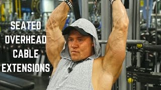 How To Steated Tricep Overhead Cable Extensions [upl. by Healy301]