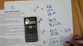 Kinetic Energy Part 3  Calculating Velocity [upl. by Dnomhcir]