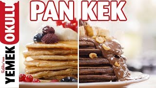 Pankek Pancake Tarifi 🥞 Çikolatalı ve Sadece Pankek Yapımı Tarifleri [upl. by Nolyarb185]