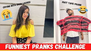 FUNNIEST PRANKS Challenge for 24 HOURS 😉 [upl. by Aisyle]