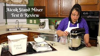 Aicok Stand Mixer Review  5 Quart Stand Mixer  Amy Learns to Cook [upl. by Aikram]