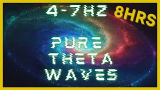 47hz PURE Theta Waves  432hz Base Frequency  Binaural Beats  CIA Hemi Sync  Astral Projection [upl. by Odnaloy]