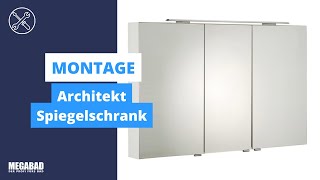 Architekt Spiegelschranks  Montage  Megabad Profi Collection [upl. by Fein524]