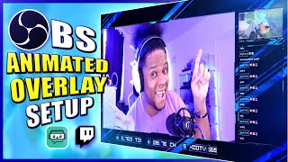 OBS Studio ANIMATED Overlay Setup Full Tutorial Guide for Beginners [upl. by Kress]