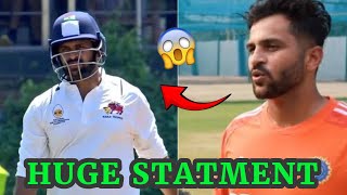 Shardul Thakur Saved Mumbai Team and Said  Other Should Talk About Me [upl. by Aprilette877]