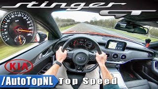 Kia Stinger GT 33 V6 AWD AUTOBAHN POV ACCELERATION amp TOP SPEED 270kmh by AutoTopNL [upl. by Laughlin]