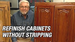 Refinish Kitchen Cabinets Without Stripping [upl. by Dweck]