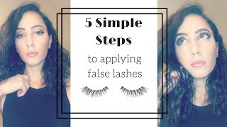 HOW TO Apply False Lashes  Ardell Demi Wispies [upl. by Attehcnoc]