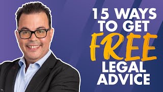 15 ways to get FREE legal advice [upl. by Edobalo]