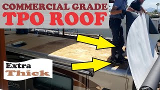 Installing a Commercial TPO Membrane on a RV [upl. by Ragnar]