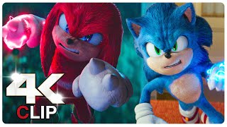 Knuckles Vs Sonic  Fight Scene  SONIC THE HEDGEHOG 2 NEW 2022 Movie CLIP 4K [upl. by Aneema]