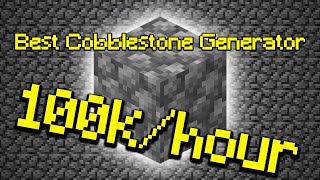 How to Make a COBBLESTONE GENERATOR in Minecraft Hypixel Skyblock [upl. by Averill]