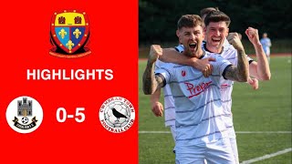 Caerleon 05 Cwmbrân Town  Gwent FA Senior cup  Quarter final highlights [upl. by Nilyam]