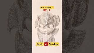 How to draw Shadow the Hedgehog  How to draw Sonic the Hedgehog sonic3 shadowthehedgehog shorts [upl. by Alessig498]