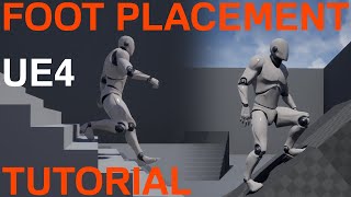 Foot Placement IK TUTORIAL using Leg IK in Unreal Engine 4 [upl. by Virgilio371]