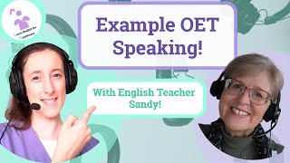 Example OET medicine speaking test [upl. by Matthei]