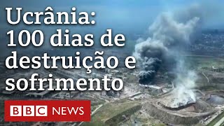 Invasão da Rússia à Ucrânia cem dias de destruição [upl. by Ailedroc115]