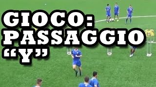 Esercizi scuola calcio Passaggio Y [upl. by Annaiv760]