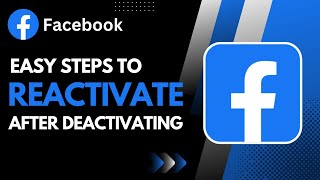 How to Activate FB Account After Deactivating [upl. by Gaylord335]