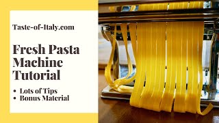 Homemade Fresh Pasta Machine Tutorial  Complete Guide [upl. by Anitirhc713]