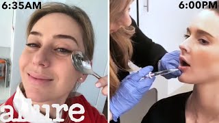 A Dermatologist’s Entire Routine From Waking Up to Lip Injections  Work It  Allure [upl. by Alvira]