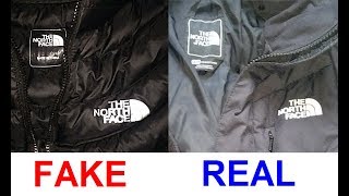 Real vs Fake North Face jacket How to spot counterfeit North Face [upl. by Annerb]