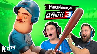 Hello Neighbor Plays SUPER MEGA BASEBALL 3 KCITY GAMING [upl. by Fulvi]