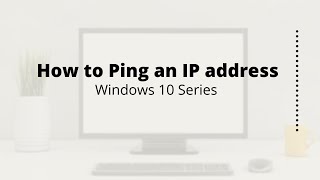 How to Ping an IP address in windows 10 [upl. by Ahseela]