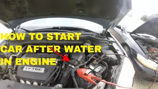 Water in Your Engine How to Restart Car After Going through WATER [upl. by Nnylaehs375]