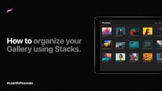 How to organize your Gallery using Stacks in Procreate [upl. by Hertzog]