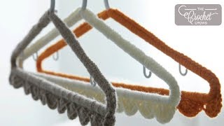 Crochet Coat Hangers  BEGINNER  The Crochet Crowd [upl. by Eednarb]