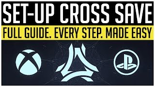 Destiny 2  How To Setup CROSS SAVE Full Guide Account Transfers amp More [upl. by Jennica401]