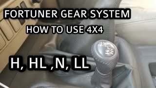 Fortuner Gear System Explained In Detail  How To Use 4X4 Gear In Fortuner [upl. by Martz724]