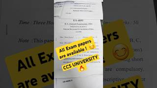 All Exam papers are available CCSU 😊 [upl. by Eudo275]