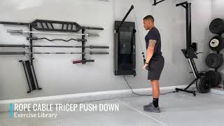 Rope Cable Tricep Pushdown [upl. by Hermes976]