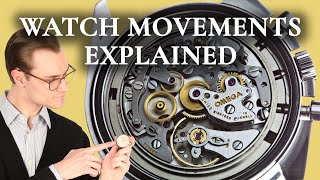 Watch Movements Explained  Mechanical vs Automatic vs Quartz Watches [upl. by Aldas]