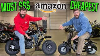 I BOUGHT the CHEAPEST and MOST EXPENSIVE Mini Bikes from Amazon [upl. by Olegnaed]