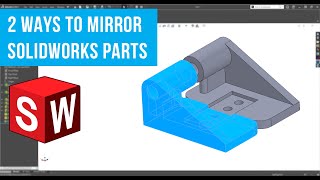 SOLIDWORKS Quick Tip  How to Mirror Parts [upl. by Krystalle]