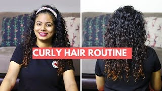 My Curly Hair Routine I Malayalam [upl. by Lenssen]