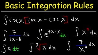 Basic Integration Problems [upl. by Ecineg]