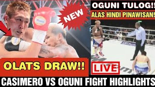 DRAWCASIMERO VS OGUNI FIGHT HIGHLIGHTS [upl. by Odey]