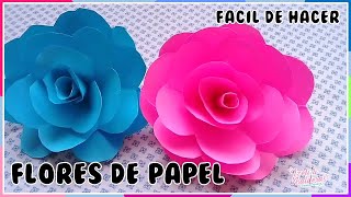 Flores de papel Facil de hacer [upl. by Karli]