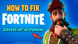 FORTNITE HOW TO FIX THE SERVERS NOT RESPONDING MESSAGE 🚀 [upl. by Derraj]