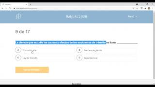 Examen Teórico COSEVI Manual del Conductor Capítulo 6 Normas de Circulación [upl. by Leodora]